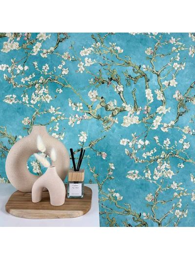 MT17140 Van Gogh Almond Blossom Turquoise