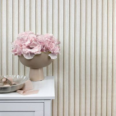 92509 Wood Slat Wooden Paneling Beige