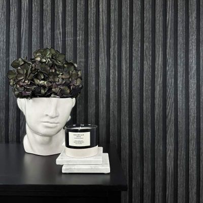 92513 Wood Slat Wooden Paneling Black