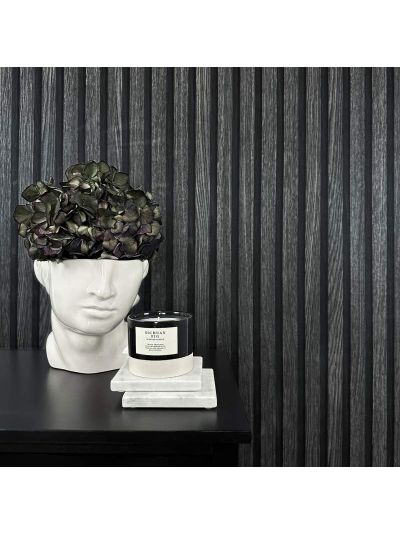 92513 Wood Slat Wooden Paneling Black