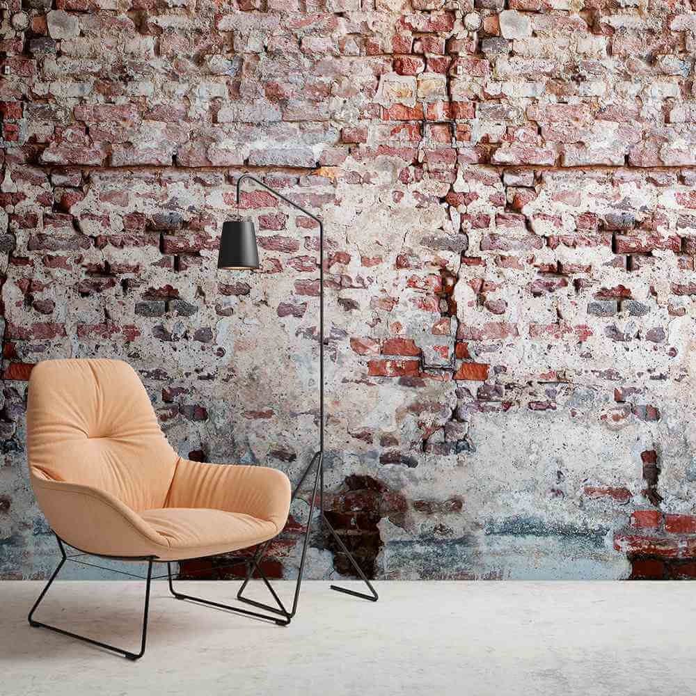 Shabby chic & used look wallpaper